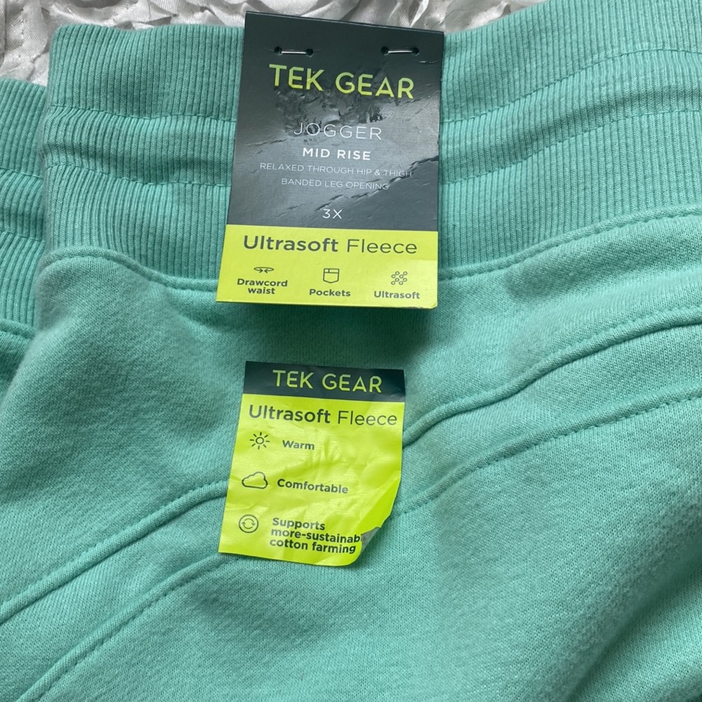 New Tek Gear teal ultra soft joggers size XXXL - Picture 3 of 4
